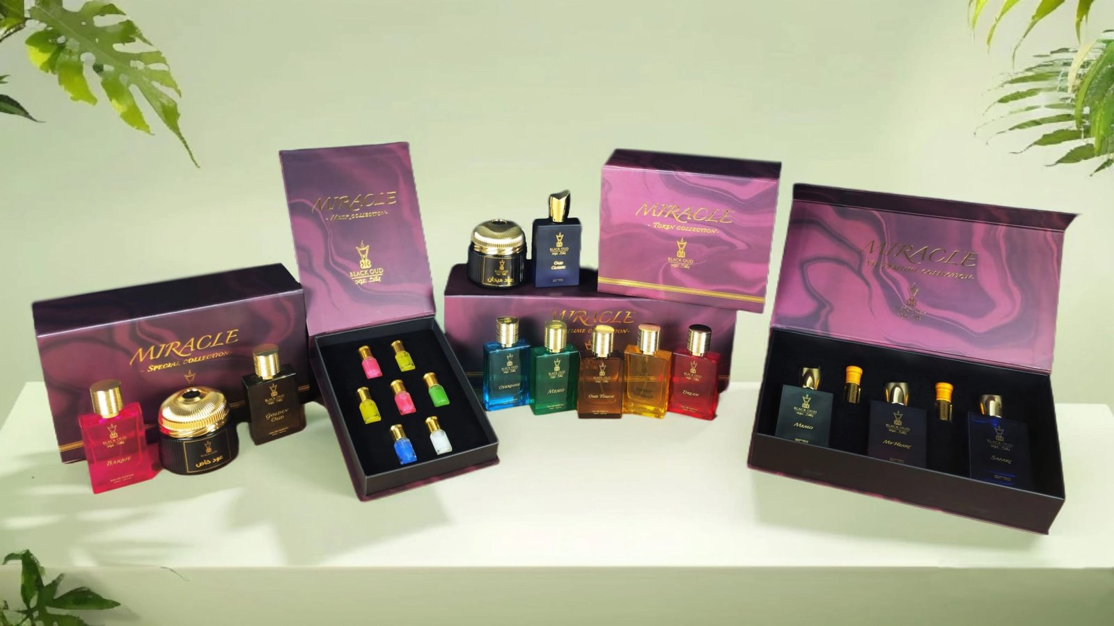 Miracle Combo Collection / مجموعة ميركل | AL JAWHARA gift set includes 5 Oud Bakhoor